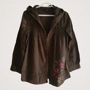 Fabulous Brown Hooded Jacket With Detail